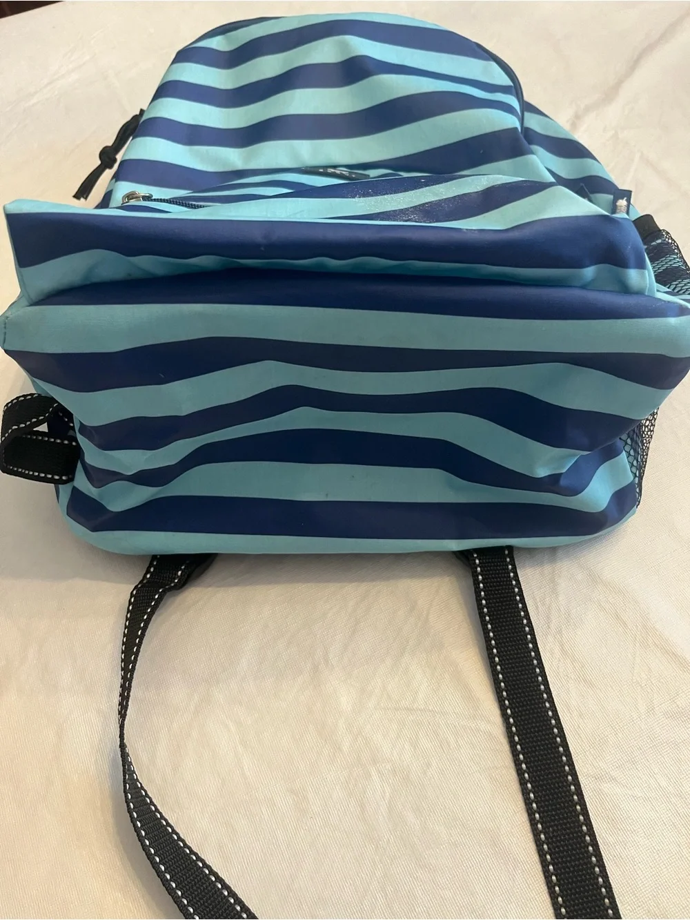 Scout Blue and Navy Striped Backpack